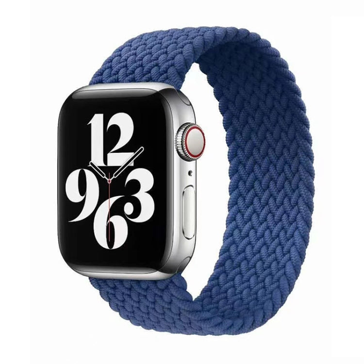 Cinturino in nylon intrecciato a giro singolo per Apple Watch Series 6 e SE e 5 e 4 44 mm / 3 e 2 e 1 42 mm, S, M, L