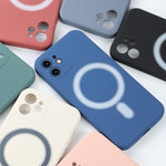 Custodia Magsafe antiurto in silicone a copertura totale, For iPhone 12 mini, For iPhone 12, For iPhone 12 Pro