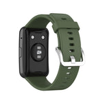 Per cinturino da polso di ricambio in silicone per Huawei Watch Fit con fibbia in acciaio inossidabile
