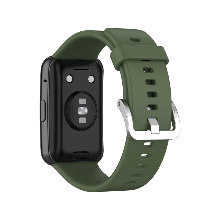 Per cinturino da polso di ricambio in silicone per Huawei Watch Fit con fibbia in acciaio inossidabile