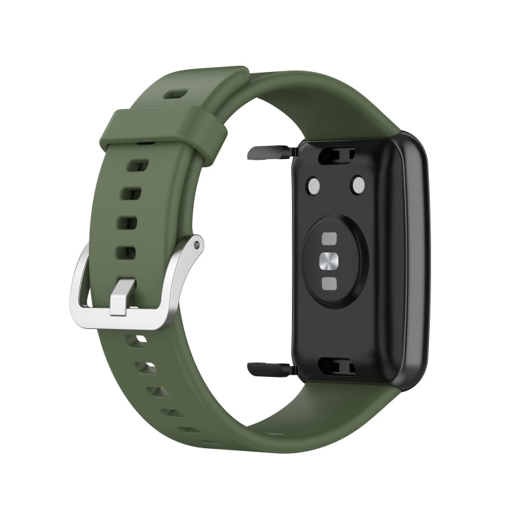 Per cinturino da polso di ricambio in silicone per Huawei Watch Fit con fibbia in acciaio inossidabile