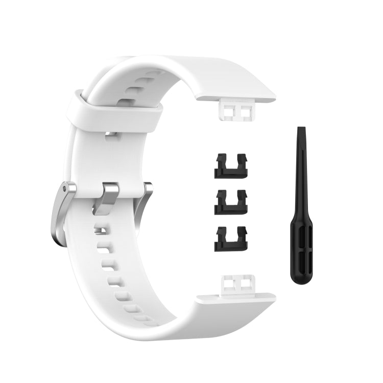 Per cinturino da polso di ricambio in silicone per Huawei Watch Fit con fibbia in acciaio inossidabile