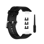 Per cinturino da polso di ricambio in silicone per Huawei Watch Fit con fibbia in acciaio inossidabile