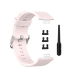 Per cinturino da polso di ricambio in silicone per Huawei Watch Fit con fibbia in acciaio inossidabile