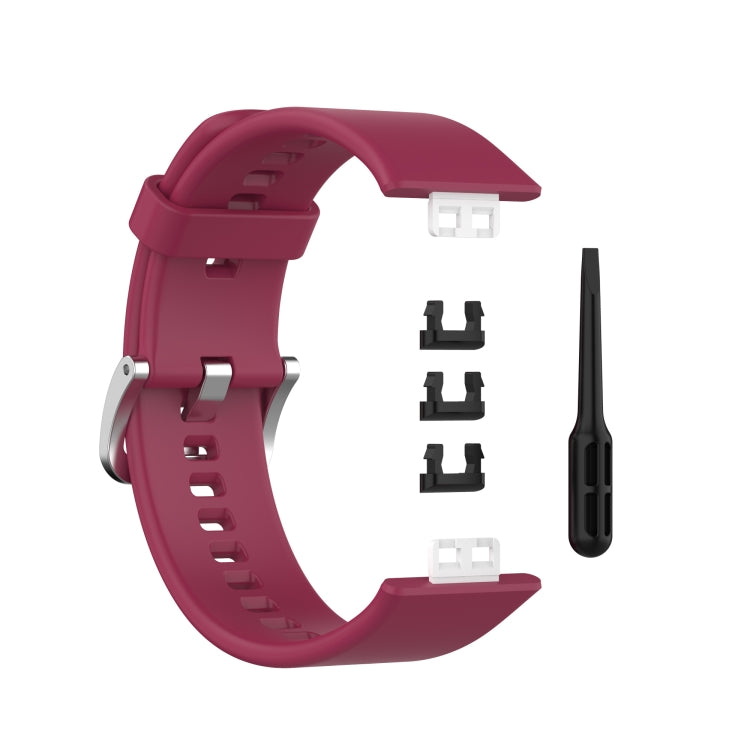 Per cinturino da polso di ricambio in silicone per Huawei Watch Fit con fibbia in acciaio inossidabile