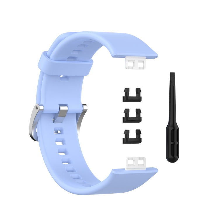 Per cinturino da polso di ricambio in silicone per Huawei Watch Fit con fibbia in acciaio inossidabile