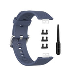 Per cinturino da polso di ricambio in silicone per Huawei Watch Fit con fibbia in acciaio inossidabile