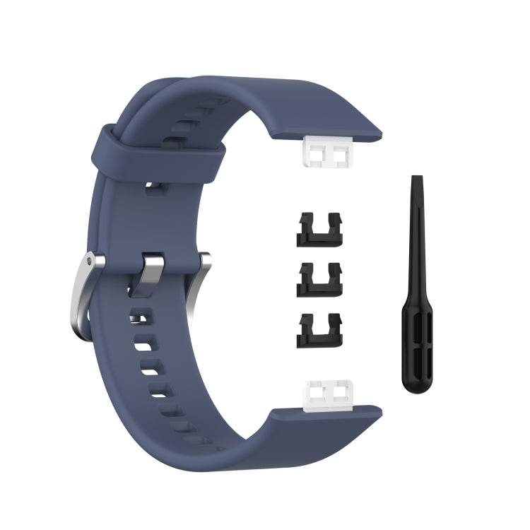 Per cinturino da polso di ricambio in silicone per Huawei Watch Fit con fibbia in acciaio inossidabile