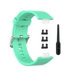 Per cinturino da polso di ricambio in silicone per Huawei Watch Fit con fibbia in acciaio inossidabile