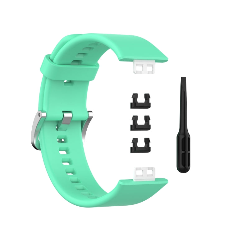 Per cinturino da polso di ricambio in silicone per Huawei Watch Fit con fibbia in acciaio inossidabile