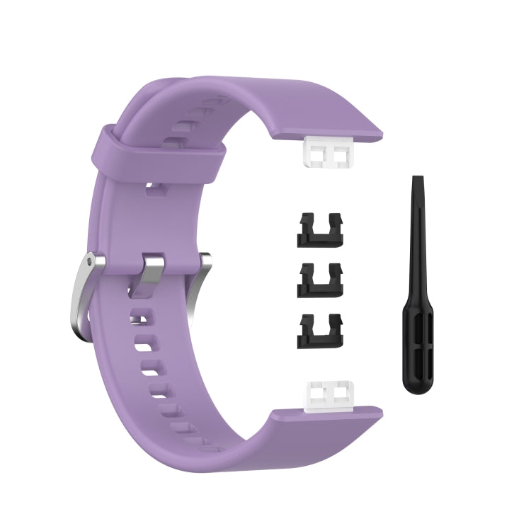 Per cinturino da polso di ricambio in silicone per Huawei Watch Fit con fibbia in acciaio inossidabile