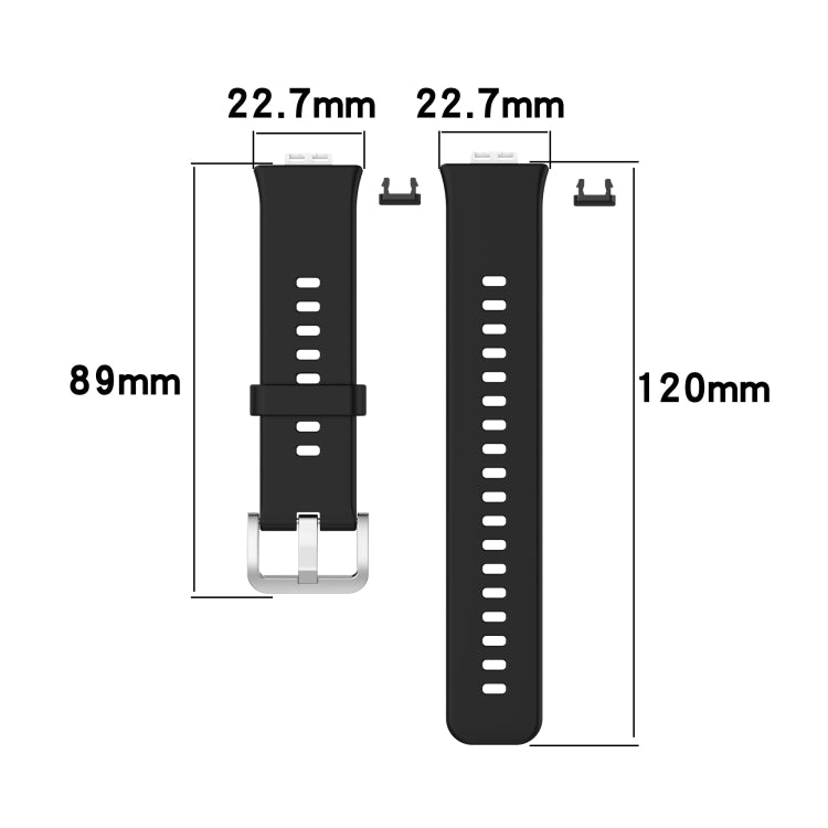 Per cinturino da polso di ricambio in silicone per Huawei Watch Fit con fibbia in acciaio inossidabile
