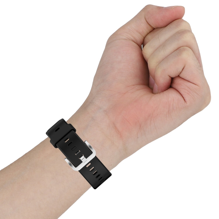 Per cinturino da polso di ricambio in silicone per Huawei Watch Fit con fibbia in acciaio inossidabile
