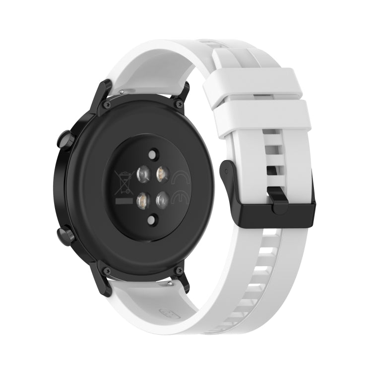 Per Huawei Watch GT 2 cinturino da polso di ricambio in silicone da 42 mm, with Black Buckle