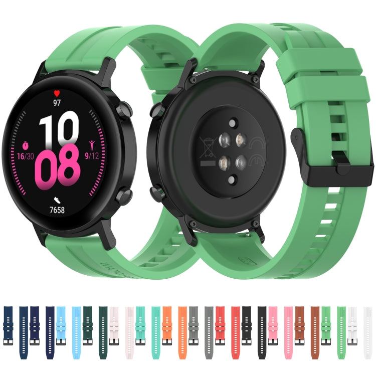 Per Huawei Watch GT 2 cinturino da polso di ricambio in silicone da 42 mm, with Black Buckle