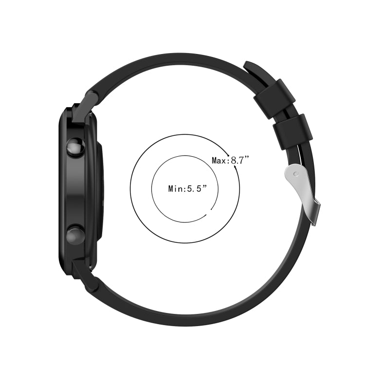 Per Huawei Watch GT 2 cinturino da polso di ricambio in silicone da 42 mm, with Silver Buckle