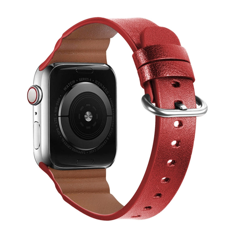 Cinturini di ricambio in vera pelle, For Apple Watch Series 7 45mm / 6 & SE & 5 & 4 44mm / 3 & 2 & 1 42mm, For Apple Watch Series 7 41mm / 6 & SE & 5 & 4 40mm / 3 & 2 & 1 38mm