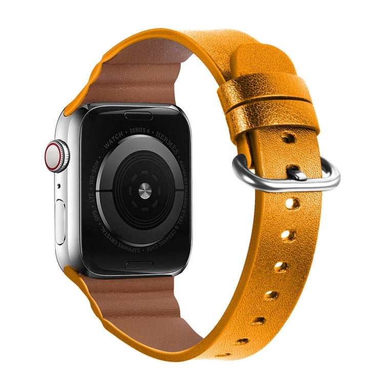 Cinturini di ricambio in vera pelle, For Apple Watch Series 7 45mm / 6 & SE & 5 & 4 44mm / 3 & 2 & 1 42mm, For Apple Watch Series 7 41mm / 6 & SE & 5 & 4 40mm / 3 & 2 & 1 38mm