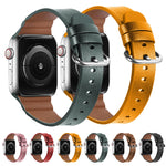 Cinturini di ricambio in vera pelle, For Apple Watch Series 7 45mm / 6 & SE & 5 & 4 44mm / 3 & 2 & 1 42mm, For Apple Watch Series 7 41mm / 6 & SE & 5 & 4 40mm / 3 & 2 & 1 38mm