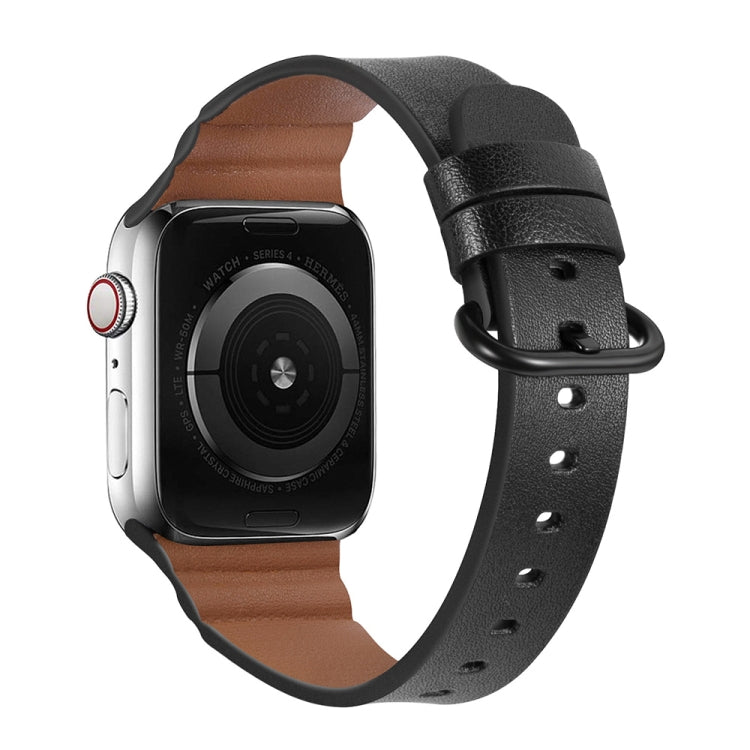 Cinturini di ricambio in vera pelle, For Apple Watch Series 7 45mm / 6 & SE & 5 & 4 44mm / 3 & 2 & 1 42mm, For Apple Watch Series 7 41mm / 6 & SE & 5 & 4 40mm / 3 & 2 & 1 38mm