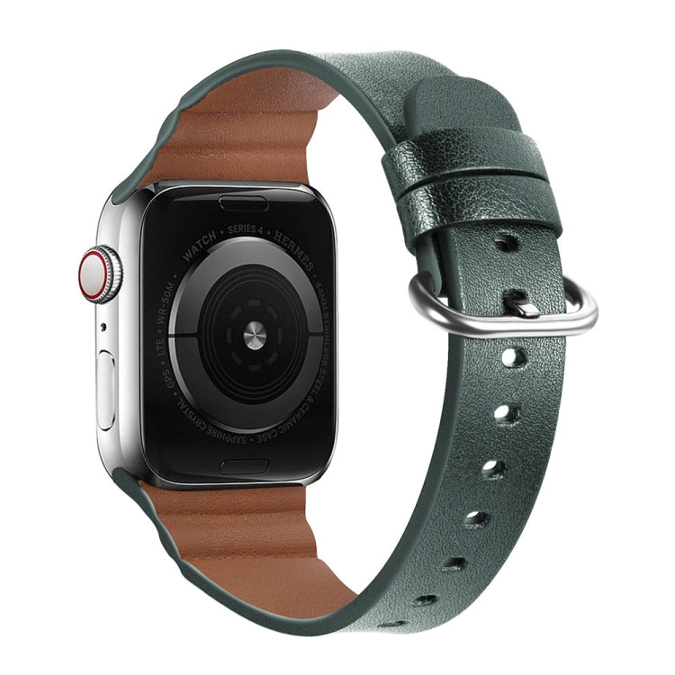 Cinturini di ricambio in vera pelle, For Apple Watch Series 7 45mm / 6 & SE & 5 & 4 44mm / 3 & 2 & 1 42mm, For Apple Watch Series 7 41mm / 6 & SE & 5 & 4 40mm / 3 & 2 & 1 38mm
