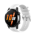 Per Huawei Watch GT 2 cinturino da polso di ricambio in silicone da 46 mm, with Silver Buckle