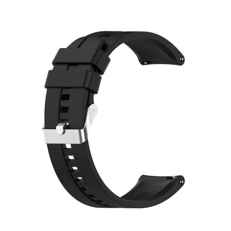 Per Huawei Watch GT 2 cinturino da polso di ricambio in silicone da 46 mm, with Silver Buckle