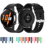 Per Huawei Watch GT 2 cinturino da polso di ricambio in silicone da 46 mm, with Silver Buckle