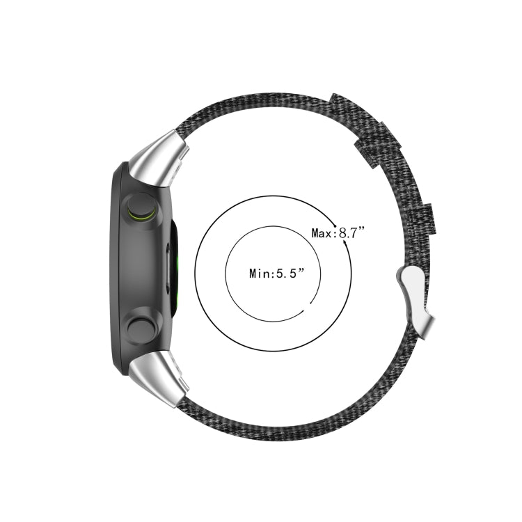 Per Garmin Forerunner 45 / 45S / Swim 2 cinturino da polso di ricambio universale in tela di nylon, For Garmin Forerunner 45 / 45S