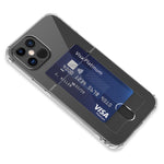 Custodia trasparente in TPU con slot per schede per iPhone 12