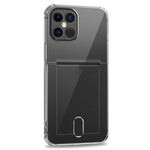 Custodia trasparente in TPU con slot per schede per iPhone 12