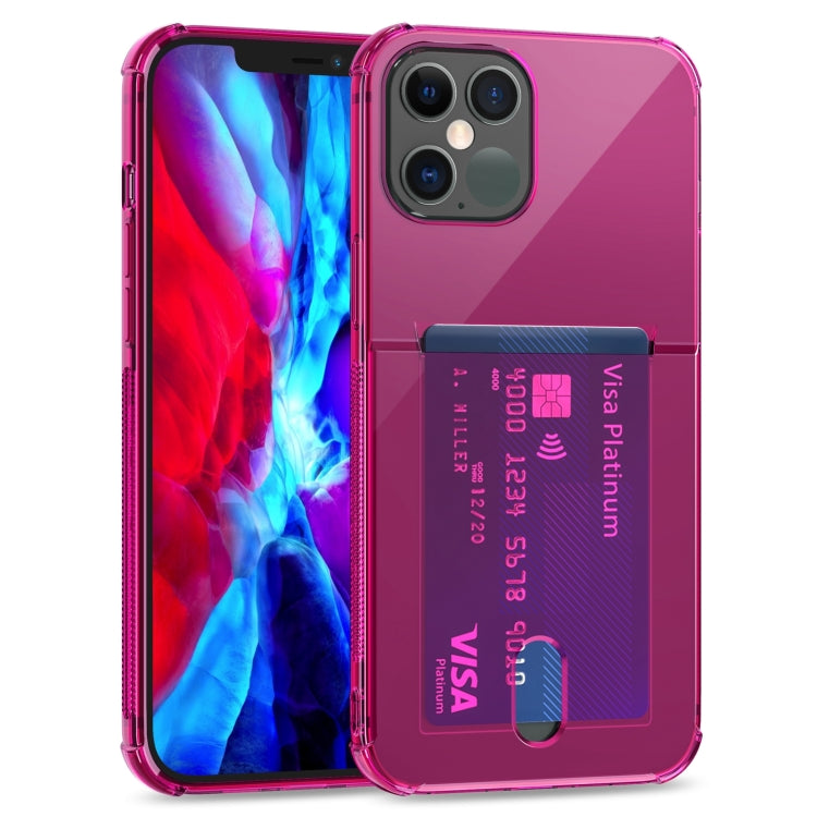 Custodia trasparente in TPU con slot per schede per iPhone 12