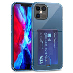 Custodia trasparente in TPU con slot per schede per iPhone 12
