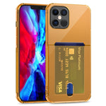 Custodia trasparente in TPU con slot per schede per iPhone 12