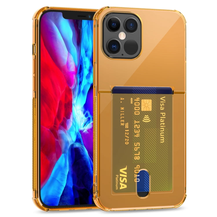Custodia trasparente in TPU con slot per schede per iPhone 12