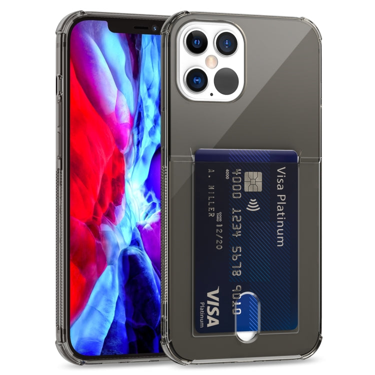 Custodia trasparente in TPU con slot per schede per iPhone 12