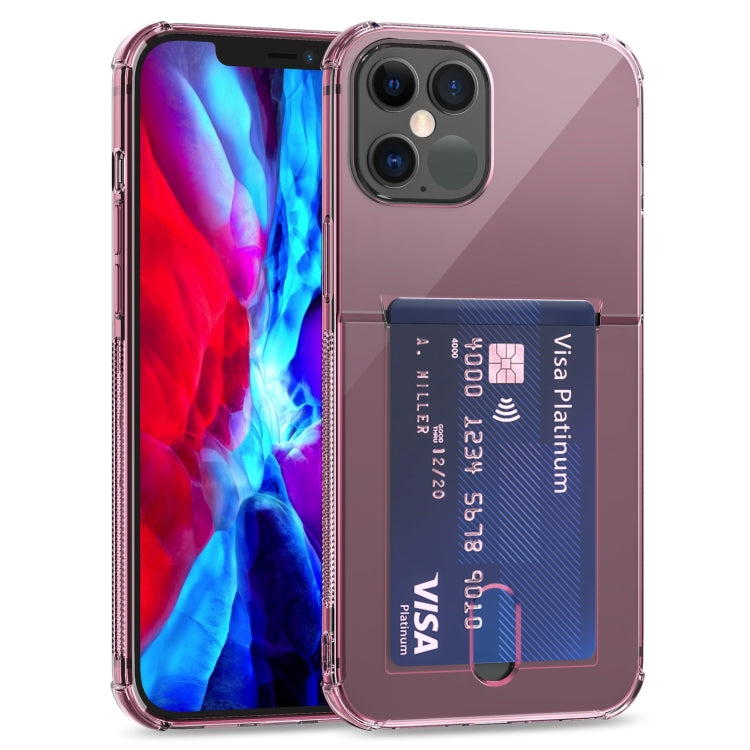Custodia trasparente in TPU con slot per schede per iPhone 12