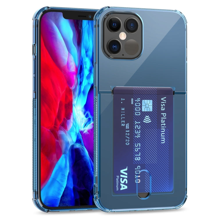 Custodia trasparente in TPU con slot per schede per iPhone 12