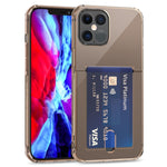 Custodia trasparente in TPU con slot per schede per iPhone 12