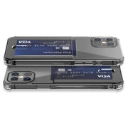 Custodia protettiva trasparente in TPU con slot per schede, For iPhone 12 Pro, For iPhone 12 Pro Max