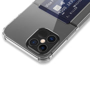 Custodia protettiva trasparente in TPU con slot per schede, For iPhone 12 Pro, For iPhone 12 Pro Max