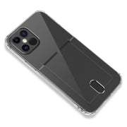 Custodia protettiva trasparente in TPU con slot per schede, For iPhone 12 Pro, For iPhone 12 Pro Max
