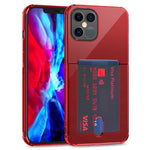 Custodia trasparente in TPU con slot per schede per iPhone 12 Pro