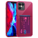 Custodia trasparente in TPU con slot per schede per iPhone 12 Pro
