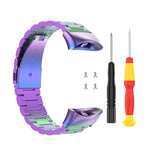 Per Garmin Forerunner 45 / 45S / Swim 2 cinturino da polso di ricambio universale in acciaio inossidabile con tre perline, For Garmin Forerunner 45 / 45S