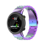 Per Garmin Forerunner 45 / 45S / Swim 2 cinturino da polso di ricambio universale in acciaio inossidabile con tre perline, For Garmin Forerunner 45 / 45S