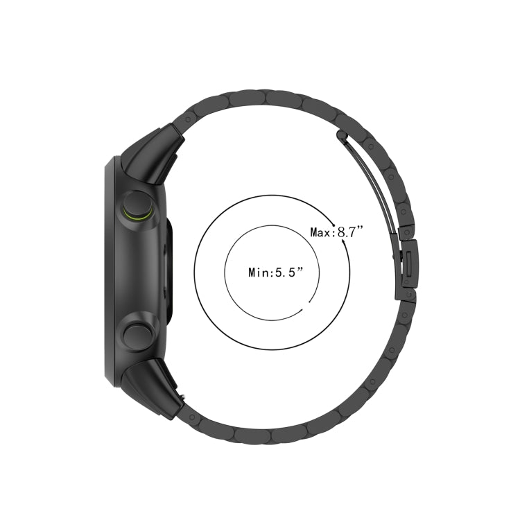 Per Garmin Forerunner 45 / 45S / Swim 2 cinturino da polso di ricambio universale in acciaio inossidabile con tre perline, For Garmin Forerunner 45 / 45S