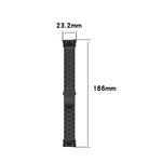 Per Garmin Forerunner 35/30 cinturino da polso di ricambio universale in acciaio inossidabile con tre perline, For Garmin Forerunner 35 / 30