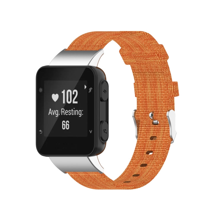 Cinturino per cinturino da polso di ricambio in tela di nylon universale, For Garmin Forerunner 35 / 30