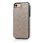 Custodia portafoglio PU TPU con slot carte per iPhone